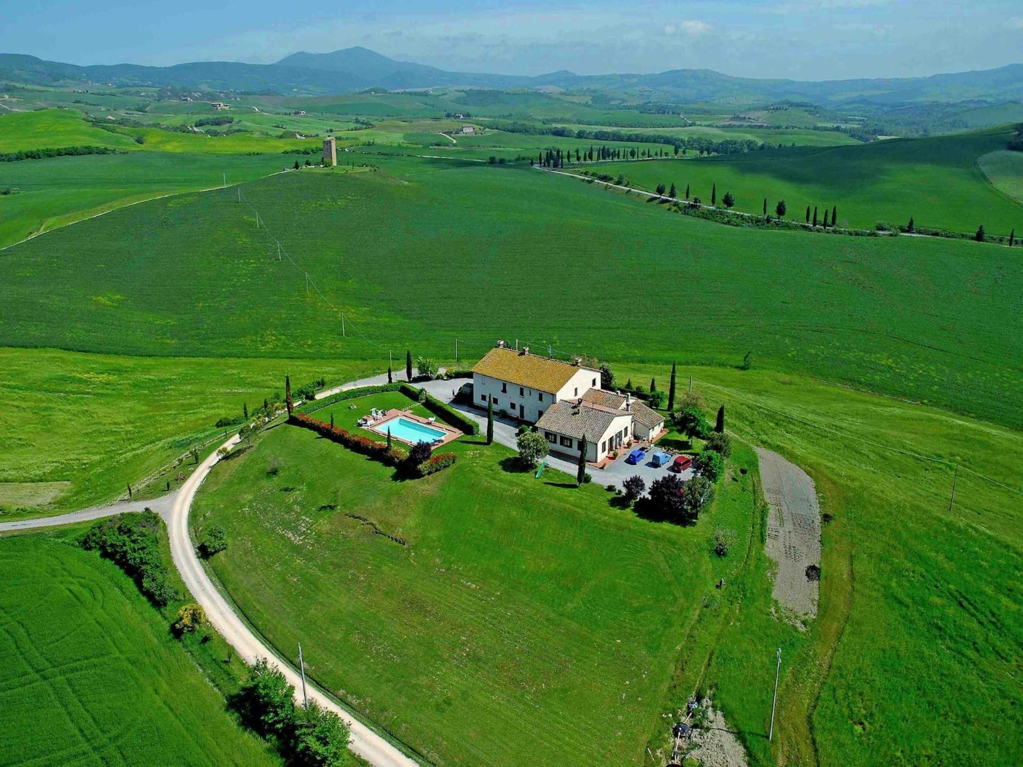 Modern Farmhouse In Pienza With Pool Kültér fotó